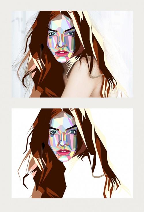 教你绘制WPAP人像彩绘