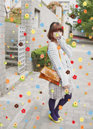 教你如何用美图秀秀制作漂亮个性的飘落闪图