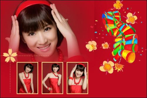 教你用美图秀秀制造喜庆味:制作新年快乐贴图