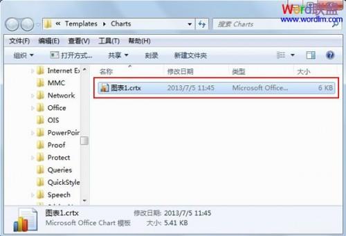 将PowerPoint2007现有的图表存为模版类型