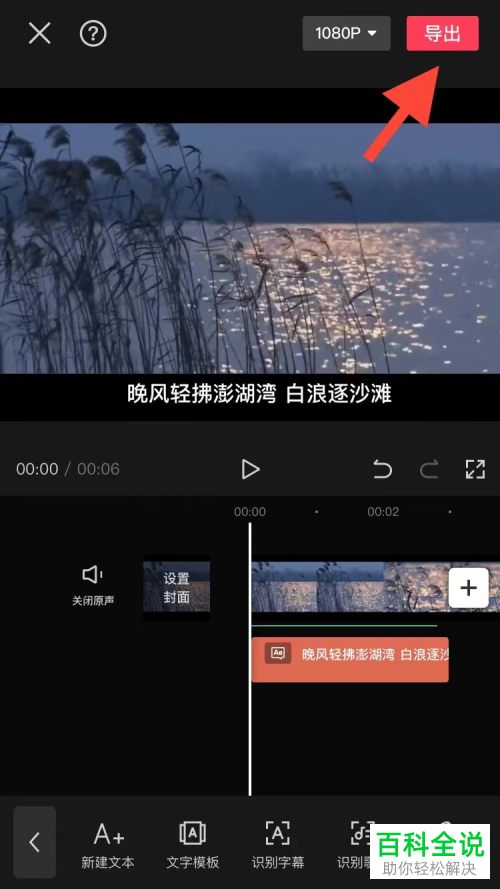 剪映App如何给视频添加蜡笔小新文本朗读音频
