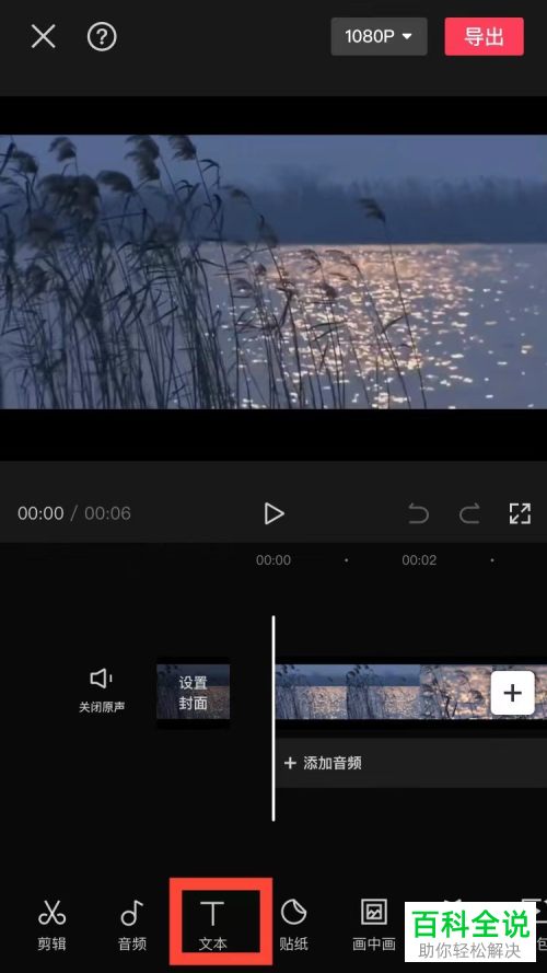 剪映App如何给视频添加蜡笔小新文本朗读音频