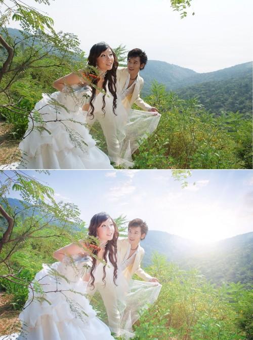 开贝调色软件如何在一分钟婚纱照专业色调教