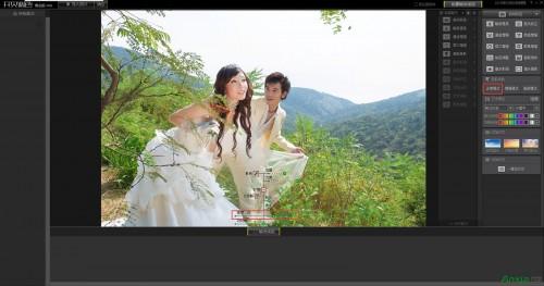 开贝调色软件如何在一分钟婚纱照专业色调教