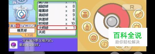 口袋妖怪白金如何获得大师球