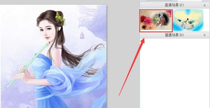 可牛影像给怎么图片添加漂亮花朵的效果?