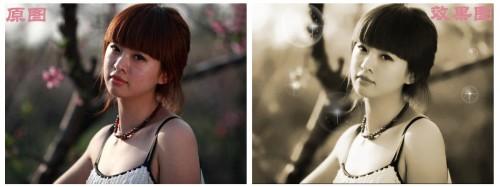 可牛影像磨皮功能和编辑功能打造怀旧美女