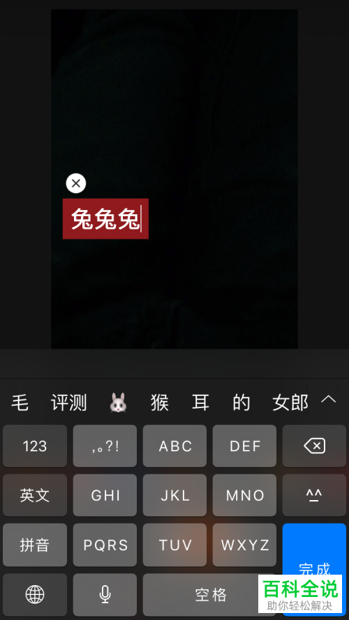 快手APP中拍摄的视频如何添加文字