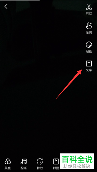 快手APP中拍摄的视频如何添加文字