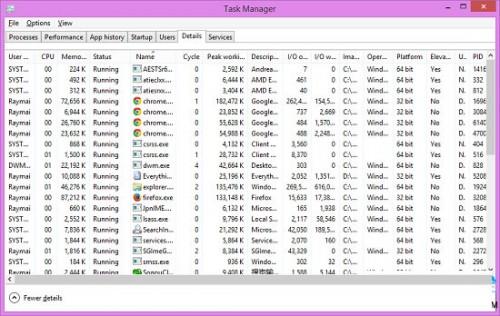 快速重置Win8任务管理器的技巧两则