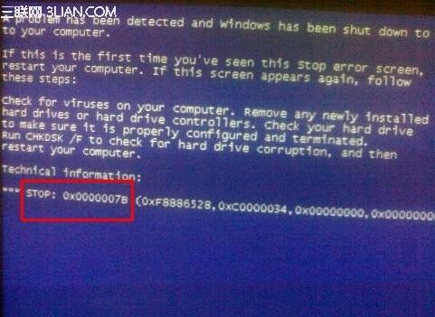 Lenovo G470开机屏幕黑屏或蓝屏报错,无法正常进入系统