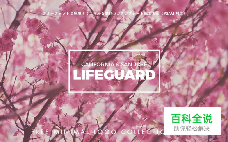 免费字体完成极简风logo模版