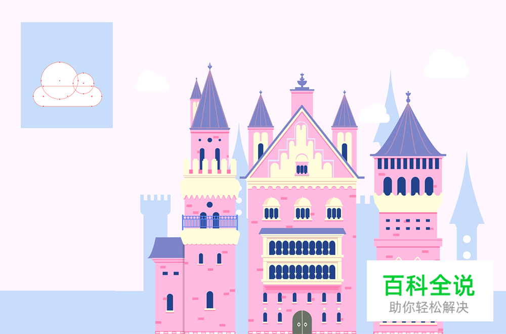 梦幻童话！绘制细节丰富的水上城堡群像［AI教程］