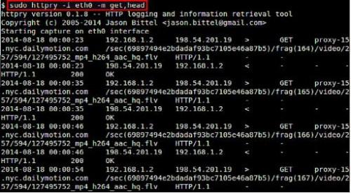 Linux系统中如何从命令行嗅探HTTP流量