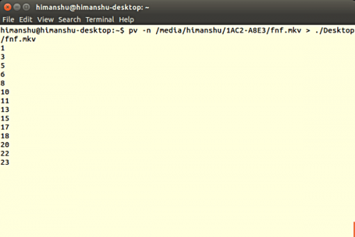 Linux系统下pv命令的一些使用技巧小结