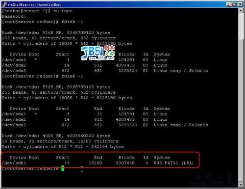 linux下图解挂载U盘全过程