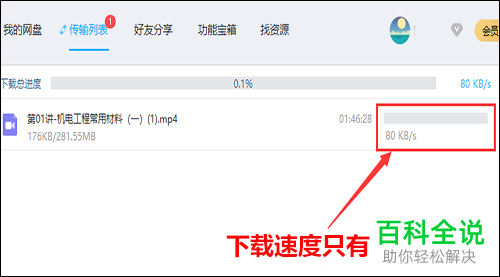买了百度云超级会员SVIP下载速度还是很慢如何解决