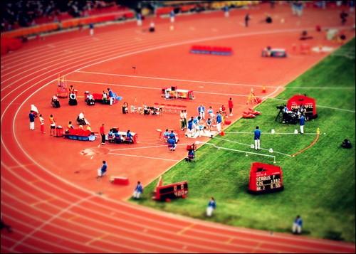 迷你奥运会 神奇移轴打造赛场玩具模型