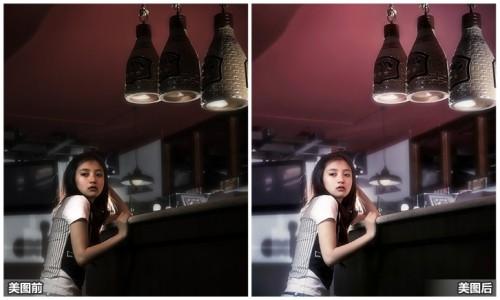 美图秀秀修复夜晚弱光照 一分钟点亮夜色