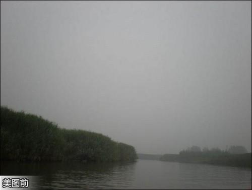 美图秀秀非常漂亮的夕阳西下画面的呈现