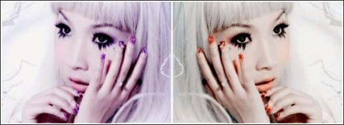 美图秀秀调色与拼接 1张照片2种心情