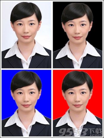 美图秀秀怎么更改证件照背景色?