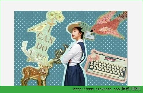 美图秀秀抠图换背景做复古海报图文教程