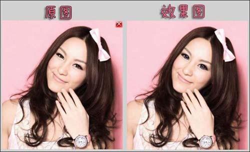 美图秀秀让你变身电力十足的大眼MM