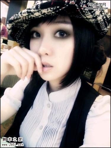 美图秀秀打造彩色眼影时尚彩妆美女