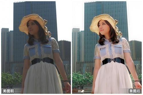 美图秀秀为背光照片完美修复