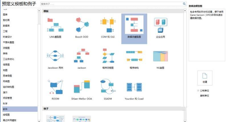 利用Edraw Max设计软件制作数据流模型图的方法