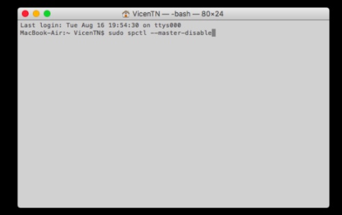 Mac OSX 10.12系统任何来源选项不见了怎么办