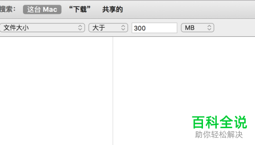 Mac电脑怎么通过过滤搜索大型文件