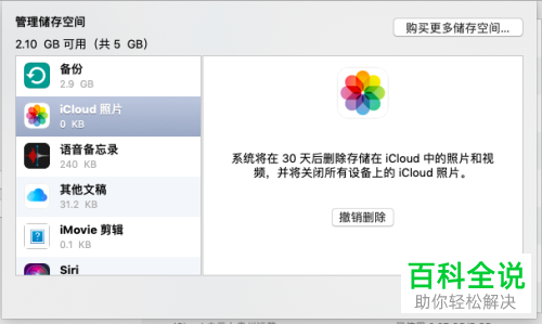 Mac电脑怎么删除iCloud数据