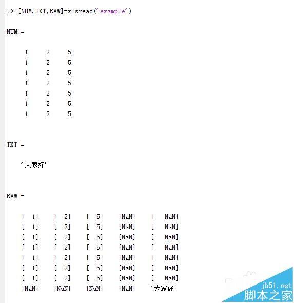 MATLAB怎么读取excel文件中的数据?