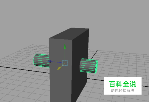 maya里怎么在模型上打洞