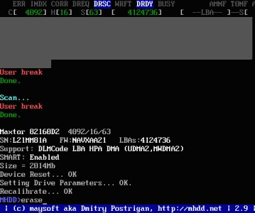 mhdd使用方法图解 使用MHDD修护硬盘坏道教程