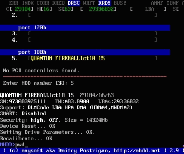 mhdd使用方法图解 使用MHDD修护硬盘坏道教程