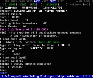mhdd使用方法图解 使用MHDD修护硬盘坏道教程
