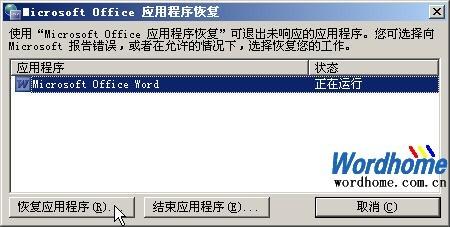 Microsoft Office应用程序恢复
