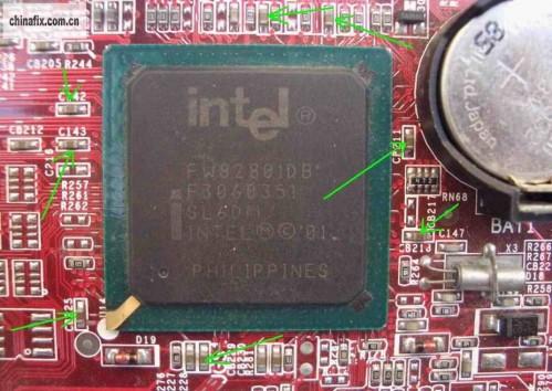 南北桥的供电测试点