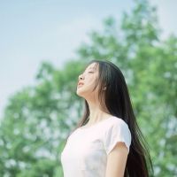 女生侧脸QQ唯美头像