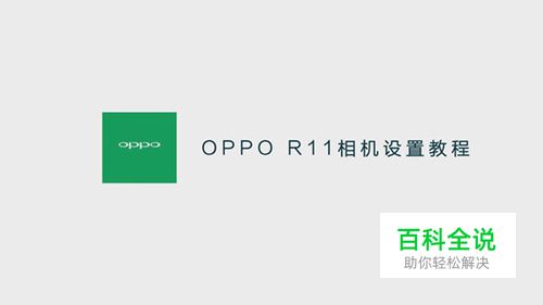 OPPO R11手机如何进行相机设置？