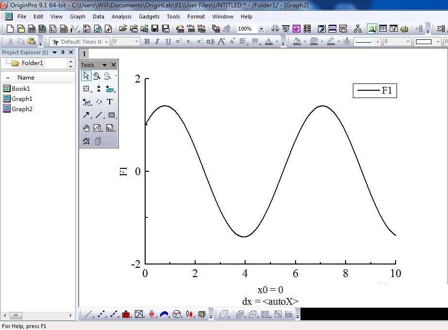 originpro9.1怎么进行函数绘图？Origin9.1函数绘图操作指南