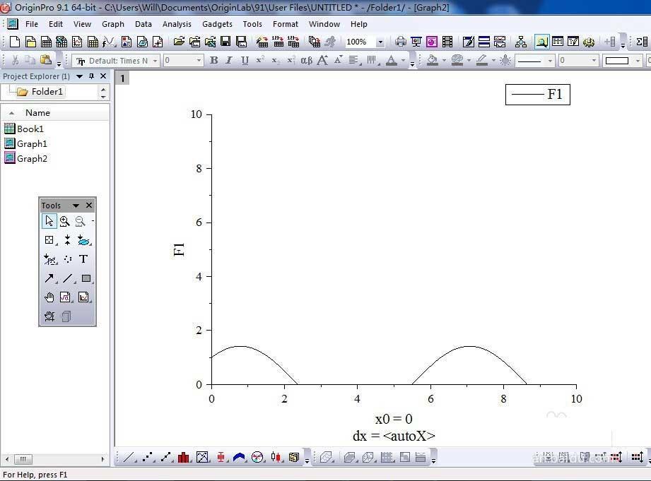 originpro9.1怎么进行函数绘图？Origin9.1函数绘图操作指南