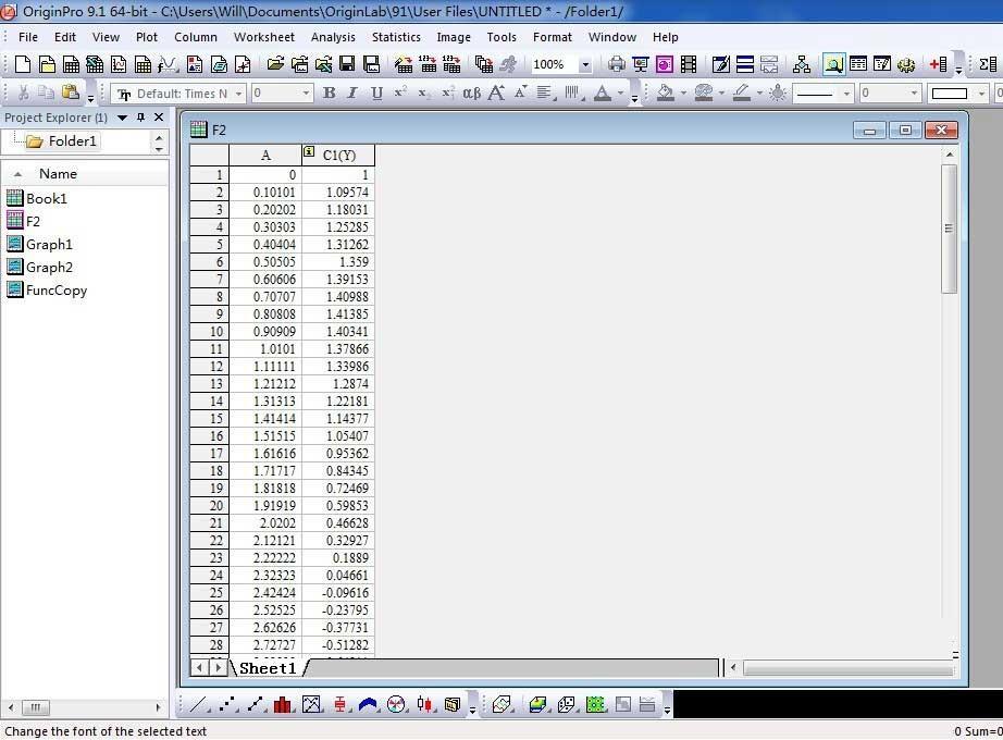 originpro9.1怎么进行函数绘图？Origin9.1函数绘图操作指南