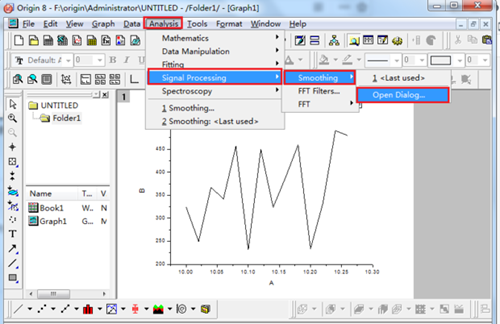 origin怎么平滑曲线 origin画平滑曲线图文教程