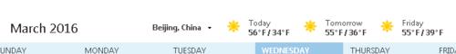 outlook2013天气中的华氏度怎么改成摄氏度?
