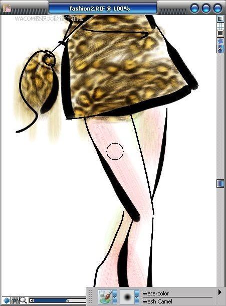 Painter结合数码板绘制时装效果图教程