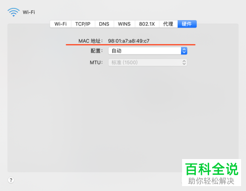 苹果电脑怎么查看MAC地址